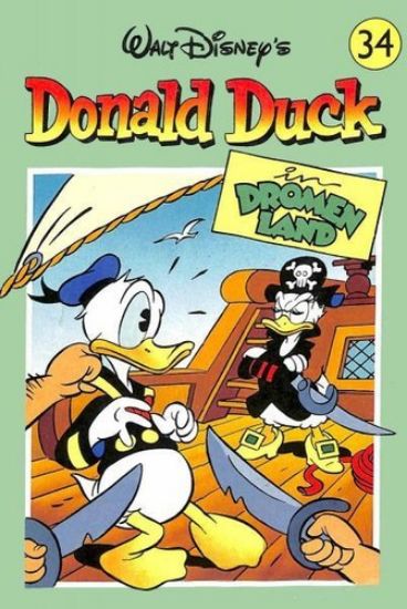 Afbeelding van Donald duck pocket #34 - Pocket 34 - Tweedehands (SANOMA, zachte kaft)