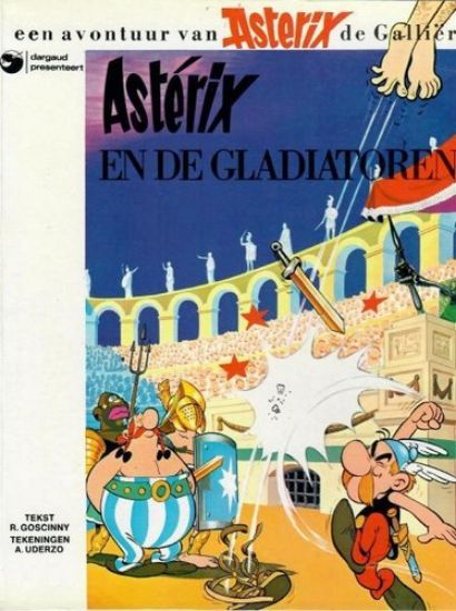 Afbeelding van Asterix #9 - En de gladiatoren (oude kaft) - Tweedehands (DARGAUD, zachte kaft)