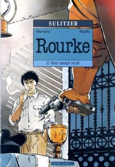 Afbeelding van Rourke #2 - God slaapt nooit - Tweedehands (DUPUIS, zachte kaft)