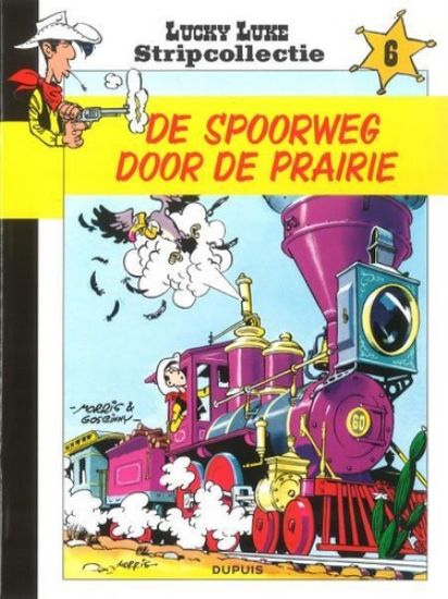 Afbeelding van Lucky luke stripcollectie #6 - Spoorweg door de prairie - Tweedehands (DUPUIS, zachte kaft)