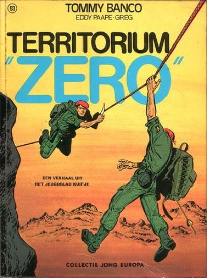 Afbeelding van Collectie jong europa #93 - Tommy banco :  territorium zero (LOMBARD, zachte kaft)