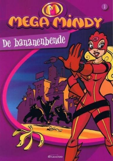 Afbeelding van Mega mindy #1 - Bananenbende - Tweedehands (STUDIO 100, zachte kaft)