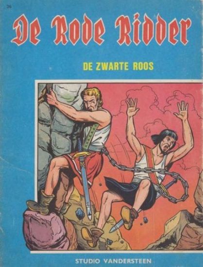 Afbeelding van Rode ridder #36 - Zwarte roos (zwart wit) - Tweedehands (STANDAARD, zachte kaft)