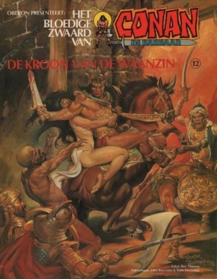 Afbeelding van Conan #12 - Kroon van de waanzin - Tweedehands (OBERON, zachte kaft)