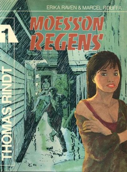 Afbeelding van Thomas rindt #1 - Moesson regens - Tweedehands (GULDEN ENGEL, zachte kaft)