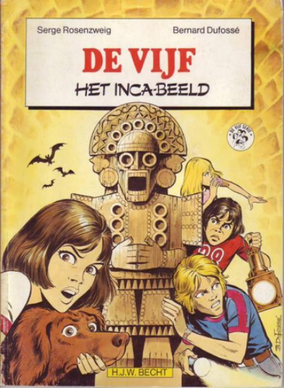 Afbeelding van De vijf  - Inca-beeld - Tweedehands (H.J.W.BECHT, zachte kaft)