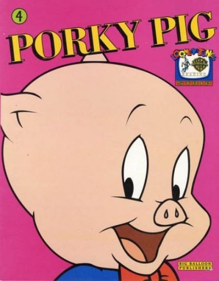 Afbeelding van Looney tunes #4 - Porky pig - Tweedehands (BIG BALLOON, zachte kaft)