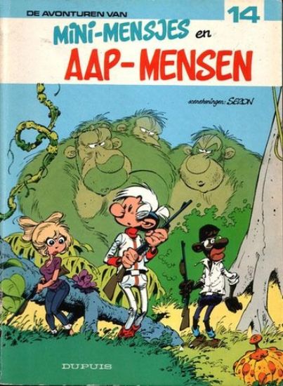 Afbeelding van Mini mensjes #14 - Aap mensen - Tweedehands (DUPUIS, zachte kaft)