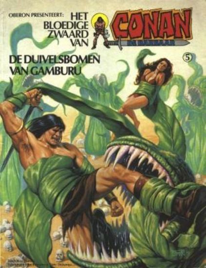Afbeelding van Conan #5 - Duivelsbomen gamburu - Tweedehands (OBERON, zachte kaft)