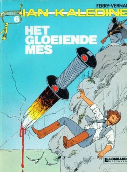 Afbeelding van Ian kaledine #6 - Gloeiende mes - Tweedehands (LOMBARD, zachte kaft)