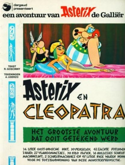 Afbeelding van Asterix #7 - Cleopatra (oude kaft) - Tweedehands (DARGAUD, zachte kaft)