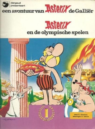 Afbeelding van Asterix #14 - Olympische spelen (oude kaft) - Tweedehands (DARGAUD, zachte kaft)