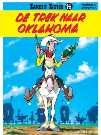 Afbeelding van Lucky luke #14 - Trek naar oklahoma - Tweedehands (DUPUIS, zachte kaft)