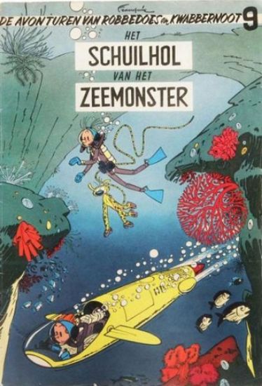 Afbeelding van Robbedoes #9 - Schuilhol van het zeemonster - Tweedehands (DUPUIS, zachte kaft)