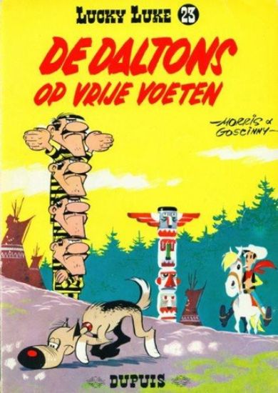 Afbeelding van Lucky luke #23 - Daltons op vrije voeten - Tweedehands (DUPUIS, zachte kaft)