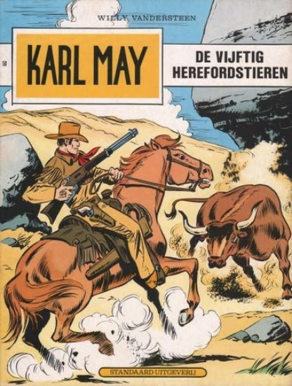 Afbeelding van Karl may #50 - Vijftig herefordstieren - Tweedehands (STANDAARD, zachte kaft)