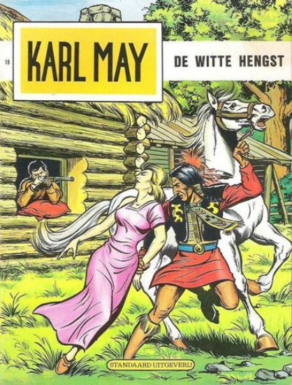 Afbeelding van Karl may #18 - Witte hengst - Tweedehands (STANDAARD, zachte kaft)