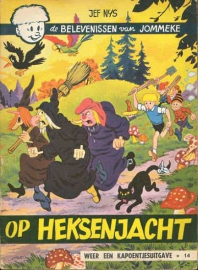 Afbeelding van Jommeke #14 - Op heksenjacht (zw/wit) - Tweedehands (HET VOLK, zachte kaft)