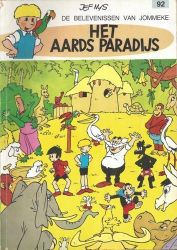Afbeeldingen van Jommeke #92 - Aards paradijs - Tweedehands (HET VOLK, zachte kaft)