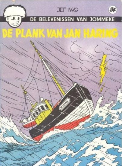 Afbeelding van Jommeke #84 - Plank van jan haring (z/w) - Tweedehands (HET VOLK, zachte kaft)