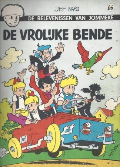 Afbeelding van Jommeke #66 - Vrolijke bende (z/w) - Tweedehands (HET VOLK, zachte kaft)