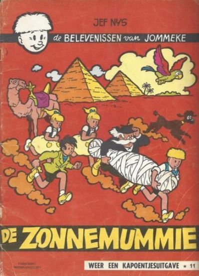 Afbeelding van Jommeke #11 - Zonnemummie (zw/wit) - Tweedehands (HET VOLK, zachte kaft)