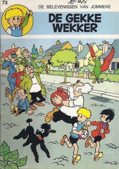Afbeelding van Jommeke #73 - Gekke wekker (zw/wit) - Tweedehands (HET VOLK, zachte kaft)