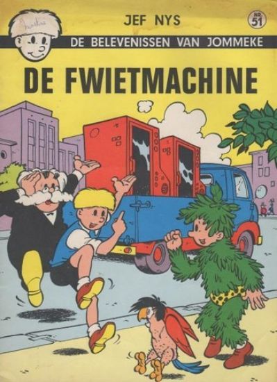 Afbeelding van Jommeke #51 - Fwietmachine (zw/wit) - Tweedehands (HET VOLK, zachte kaft)