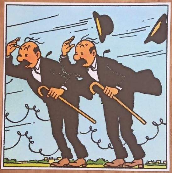 Afbeelding van Kuifje jansen en janssen 45x45