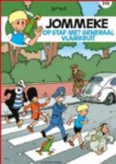 Afbeelding van Jommeke #316 - Op stap met generaal vlamkruit (STANDAARD, zachte kaft)