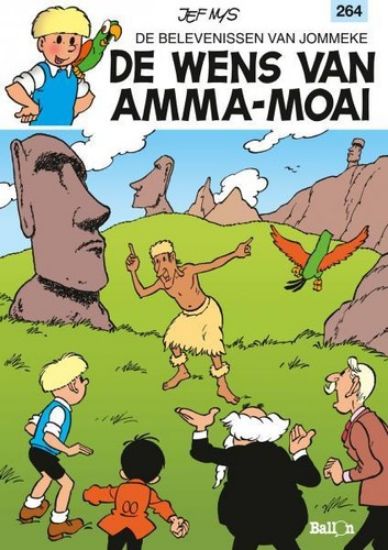 Afbeelding van Jommeke #264 - Wens van amma moai - Tweedehands (BALLON, zachte kaft)