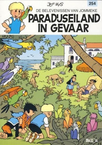 Afbeelding van Jommeke #254 - Paradijseiland in gevaar - Tweedehands (BALLON, zachte kaft)