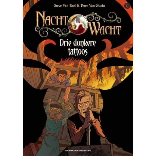 Afbeelding van Nachtwacht #13 - Drie donkere tattoos (STANDAARD, zachte kaft)