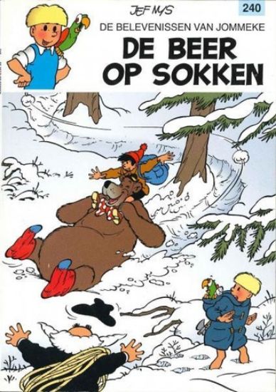 Afbeelding van Jommeke #240 - Beer op sokken - Tweedehands (MEZZANINE, zachte kaft)