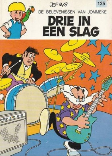 Afbeelding van Jommeke #125 - Drie in een slag (HET VOLK, zachte kaft)