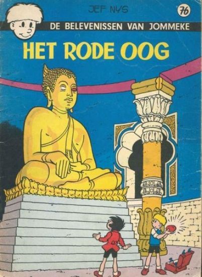 Afbeelding van Jommeke #76 - Rode oog (zw/wit) - Tweedehands (HET VOLK, zachte kaft)