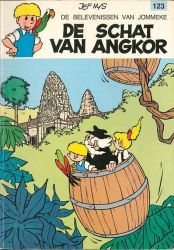 Afbeeldingen van Jommeke #123 - Schat van angkor - Tweedehands (HET VOLK, zachte kaft)