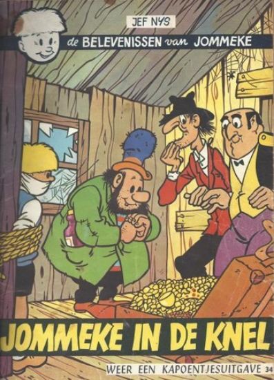 Afbeelding van Jommeke #34 - Jommeke in de knel (z/w) - Tweedehands (HET VOLK, zachte kaft)