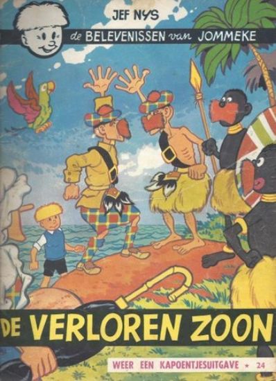 Afbeelding van Jommeke #24 - Verloren zoon (zw/wit) - Tweedehands (HET VOLK, zachte kaft)