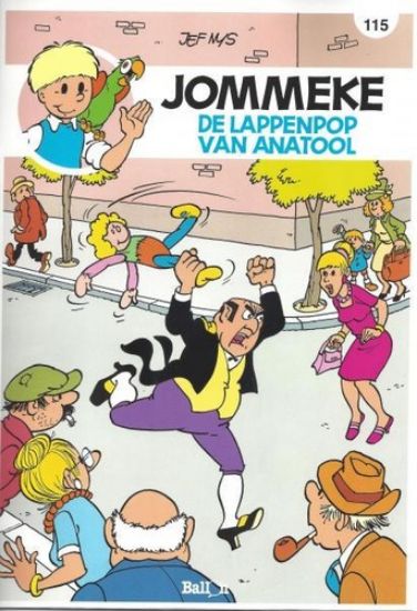 Afbeelding van Jommeke #115 - Lappenpop van anatool - Tweedehands (BALLON, zachte kaft)