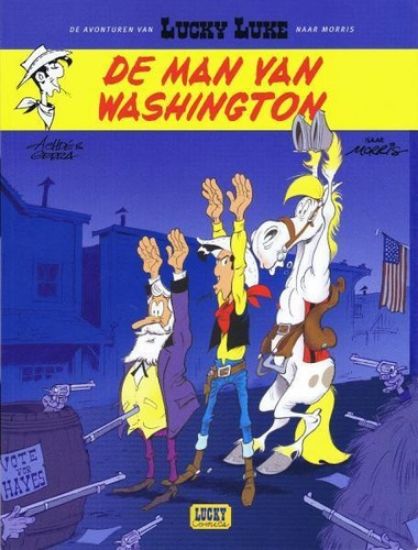 Afbeelding van Lucky luke naar morris #3 - Man van washington (LUCKY COMICS, zachte kaft)