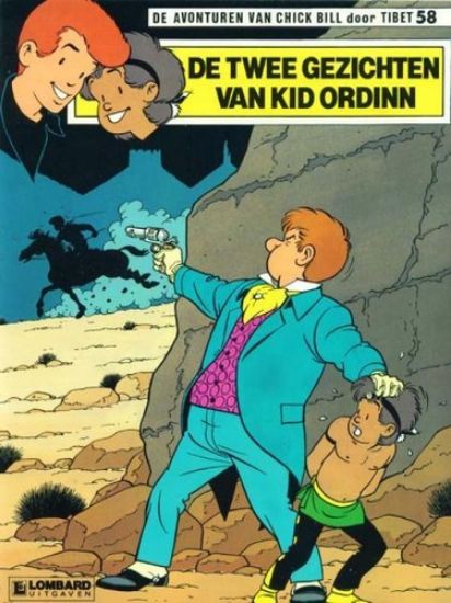 Afbeelding van Chick bill #58 - Twee gezichten van kid ordinn - Tweedehands (LOMBARD, zachte kaft)