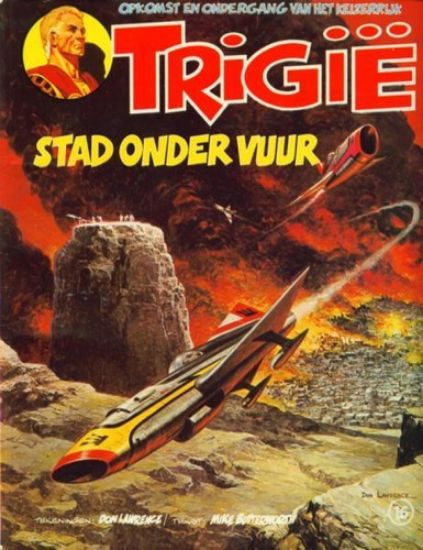 Afbeelding van Trigie #16 - Stad onder vuur - Tweedehands (OBERON, zachte kaft)