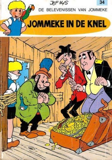 Afbeelding van Jommeke #34 - Jommeke in de knel - Tweedehands (HET VOLK, zachte kaft)