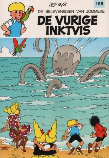 Afbeelding van Jommeke #188 - Vurige inktvis - Tweedehands (HET VOLK, zachte kaft)