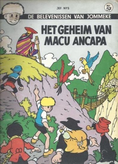 Afbeelding van Jommeke #57 - Geheim van macu ancapa (zw/wit) - Tweedehands (HET VOLK, zachte kaft)