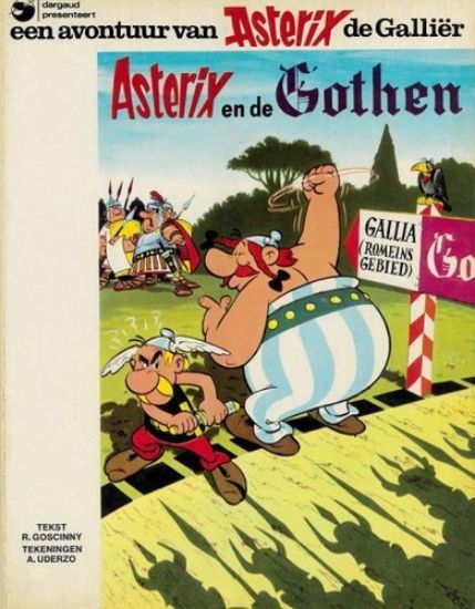 Afbeelding van Asterix #6 - En de gothen (oude kaft) - Tweedehands (DARGAUD, zachte kaft)