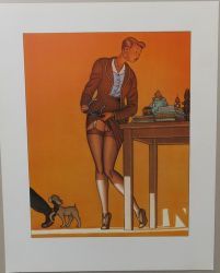 Afbeeldingen van Claude mirande hommage hergé 40 x 50 cm