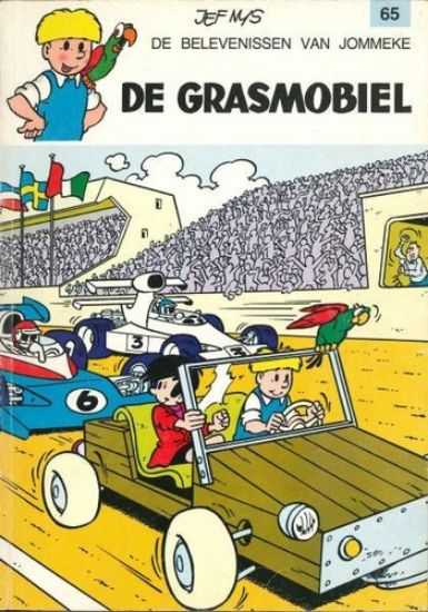 Afbeelding van Jommeke #65 - Grasmobiel - Tweedehands (HET VOLK, zachte kaft)