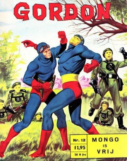 Afbeelding van Flash gordon #12 - Mongo is vrij - Tweedehands (NOOITGEDACHT UITGEVERIJ, zachte kaft)
